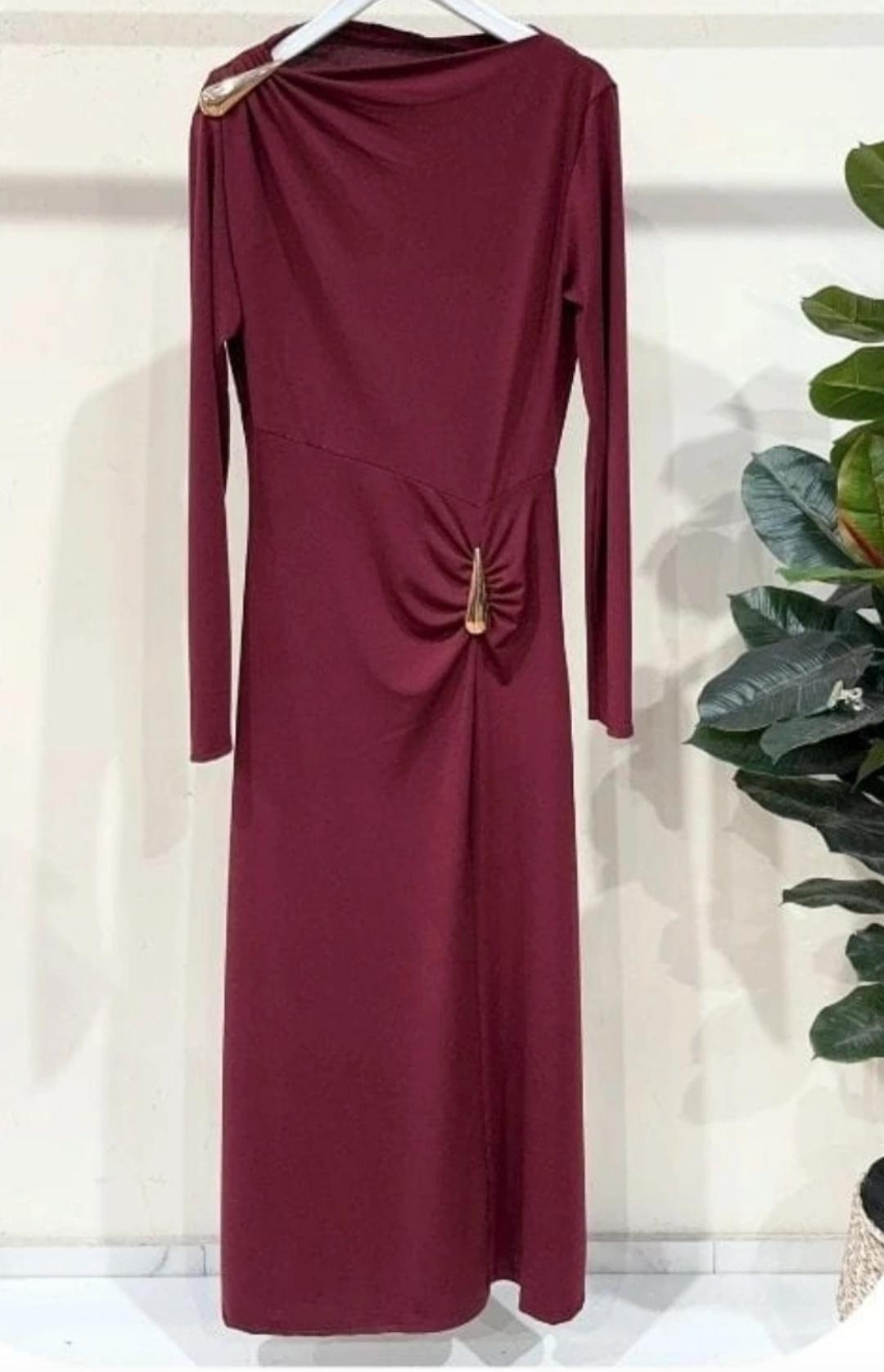 Vestido Fiesta Burdeos