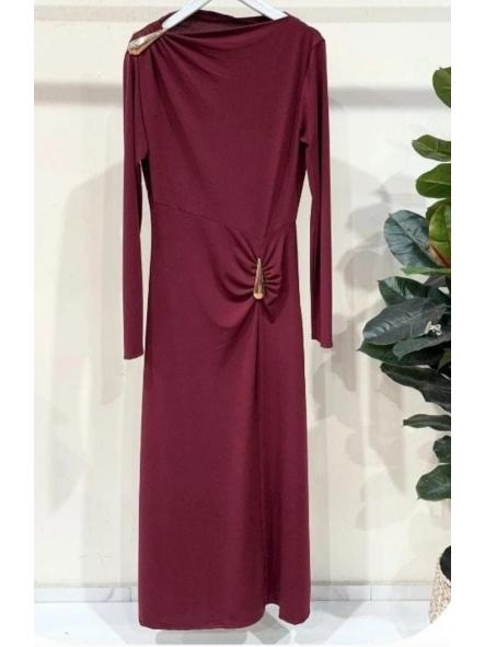 Vestido Fiesta Burdeos