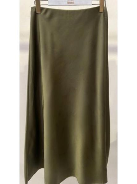 Falda Midi Caqui