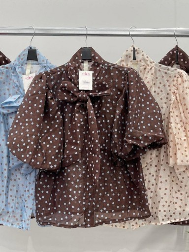 Camisa Lunares Manga Corta  [0]