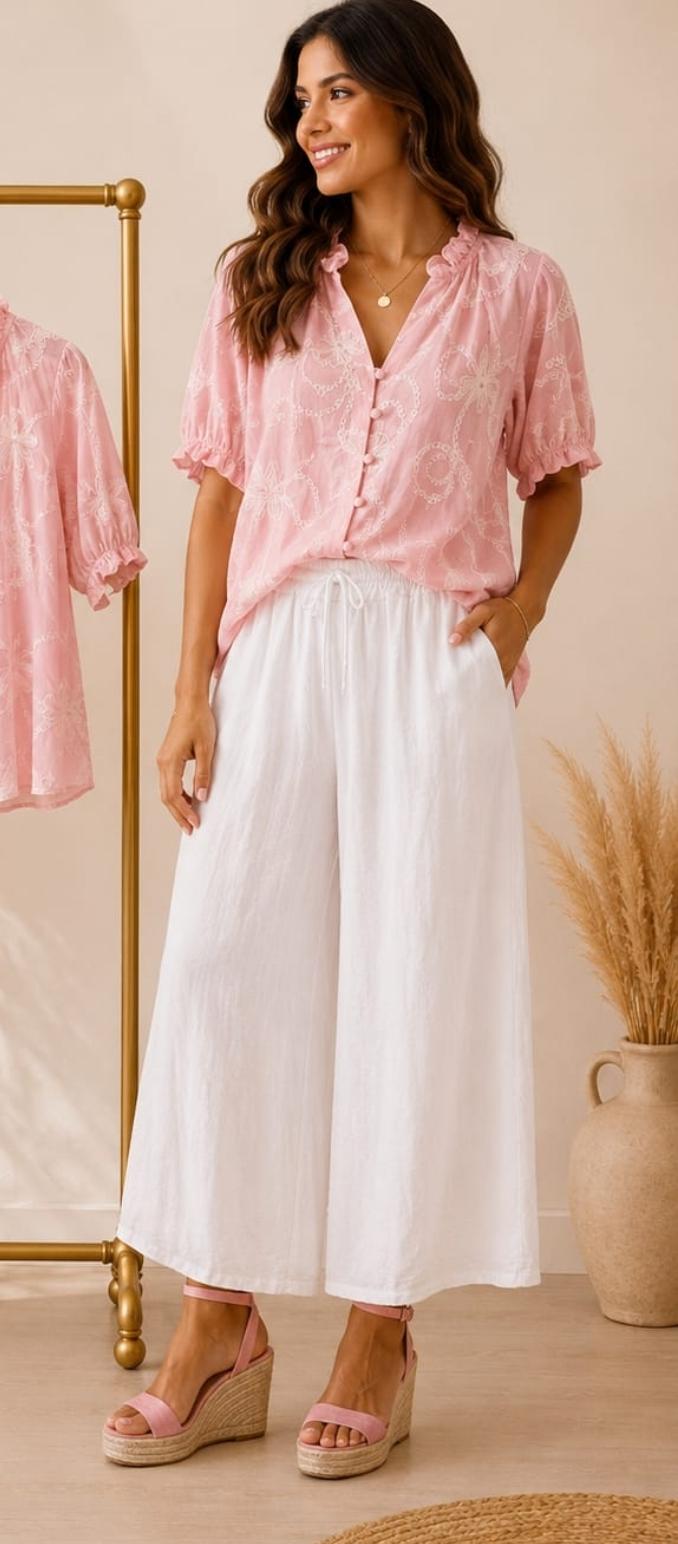 Pantalón Susan Blanco