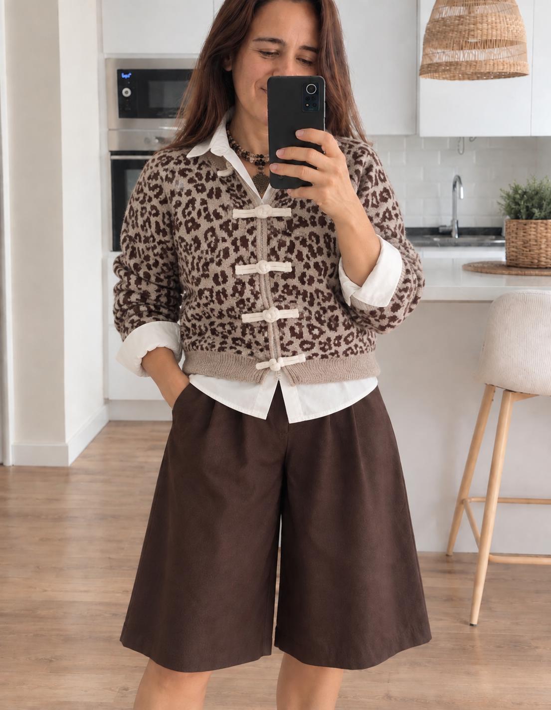 Cárdigan Leopardo