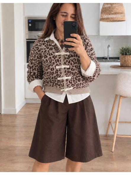 Cárdigan Leopardo  [0]