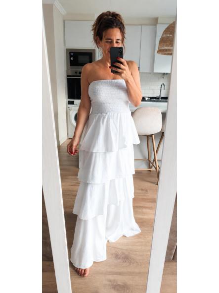 Vestido Volantes Blanco  [0]