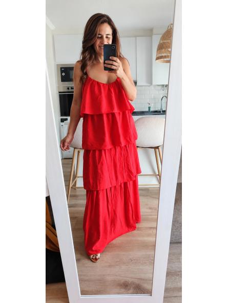 Vestido Volantes Rojo [0]