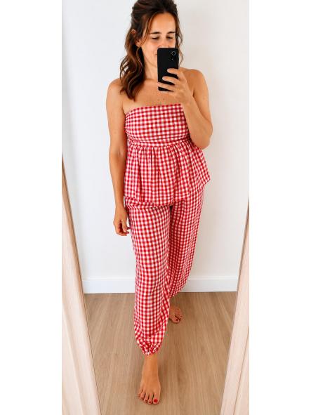 Conjunto Vichy Rojo