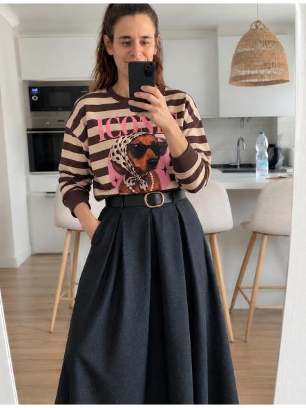 Sudadera Iconic Marrón [0]