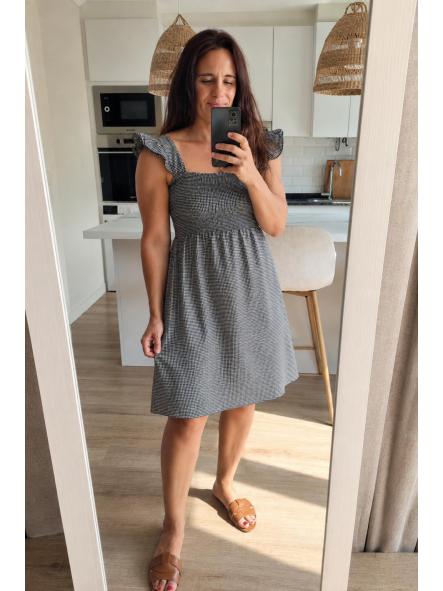 Vestido Vichy  Negro [0]