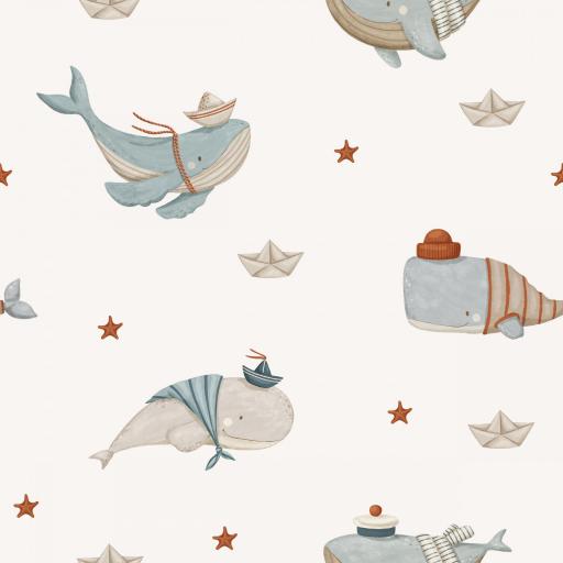 BALLENAS SIMPÁTICAS SERIE NAVI ( EN 10 TEJIDOS DISTINTOS )