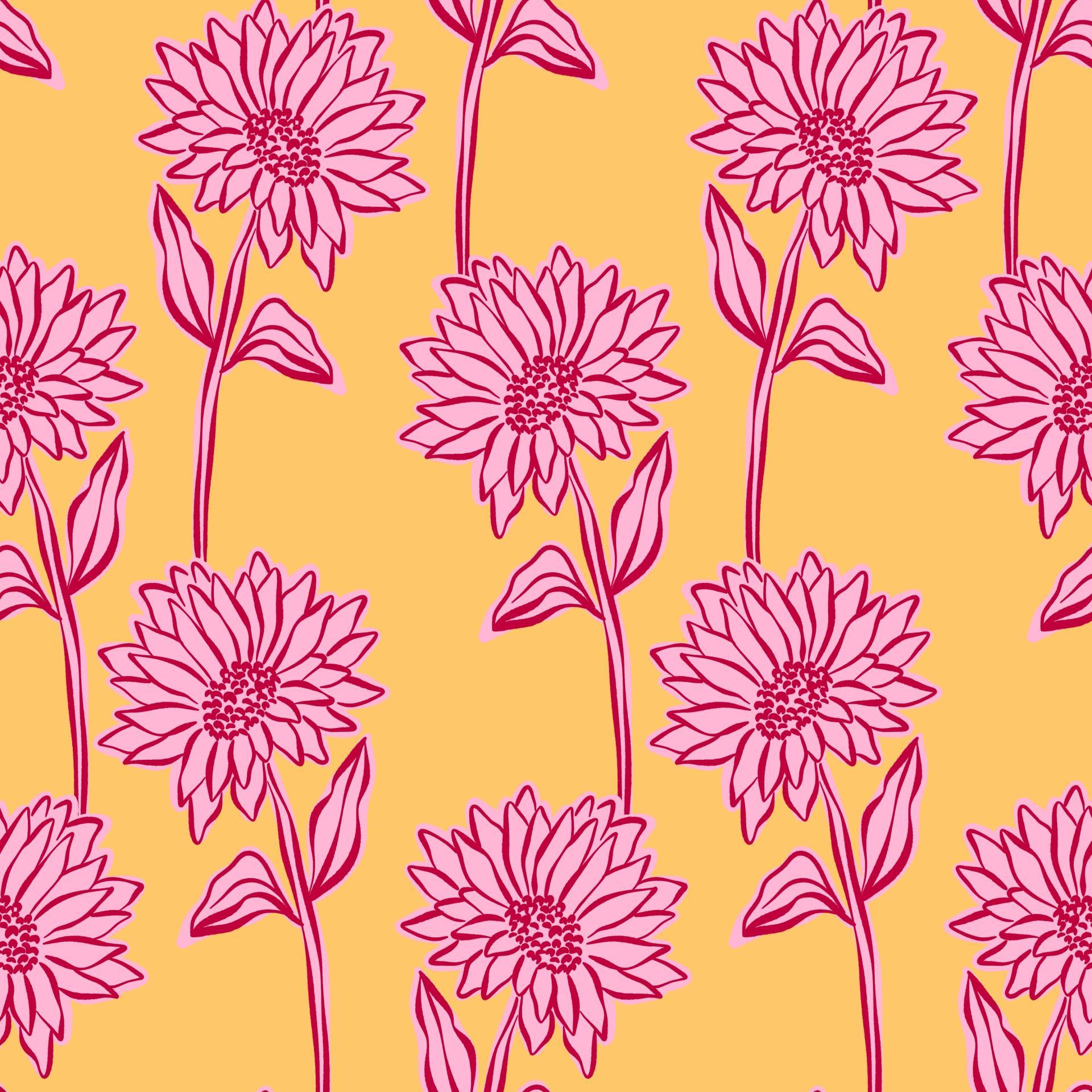 39x84 cm GIRASOLES ROSAS ALGODÓN PREMIUM 153 GR