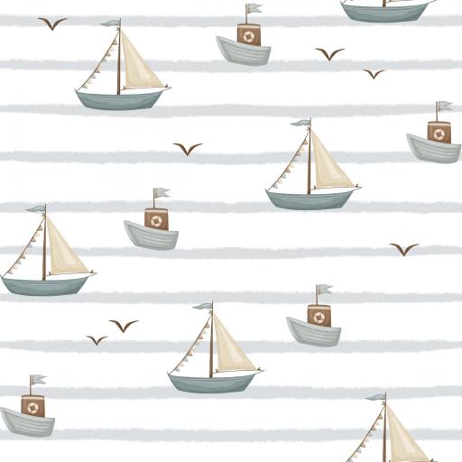 BARCOS CON RAYAS SERIE NAVI ( EN 10 TEJIDOS DISTINTOS )