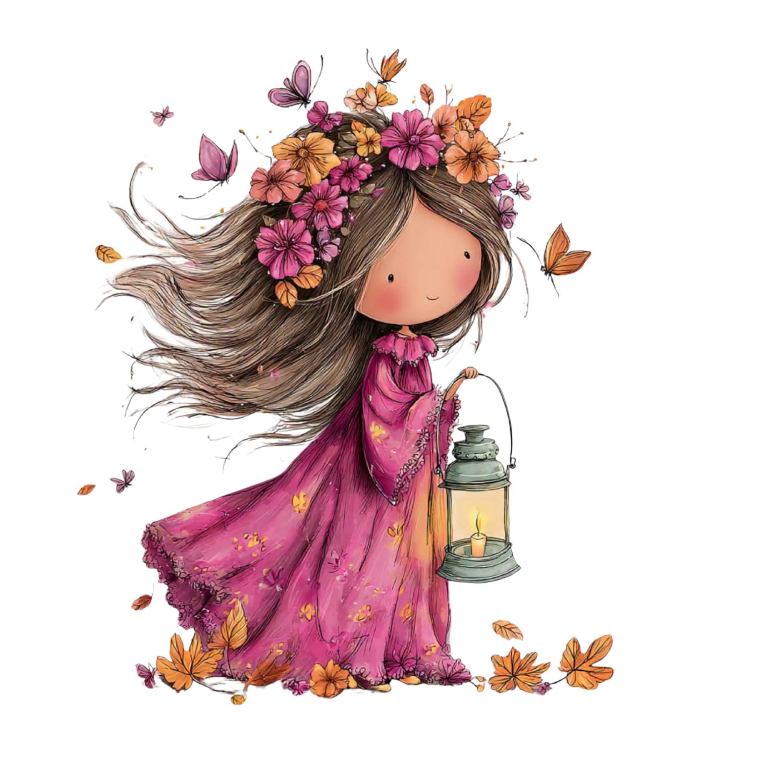 TRANSFER DTF HADA OTOÑO 11 ( 12/14 cm )