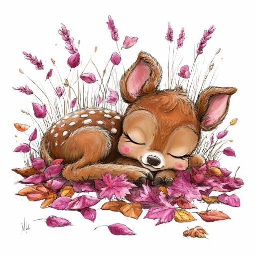 TRANSFER DTF BAMBI HADAS OTOÑO 12 ( 12/14 cm )  [0]