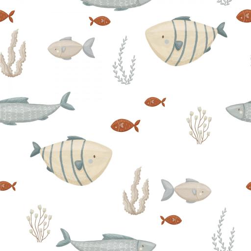 PECES FONDO BLANCO SERIE NAVI ( EN 10 TEJIDOS DISTINTOS )