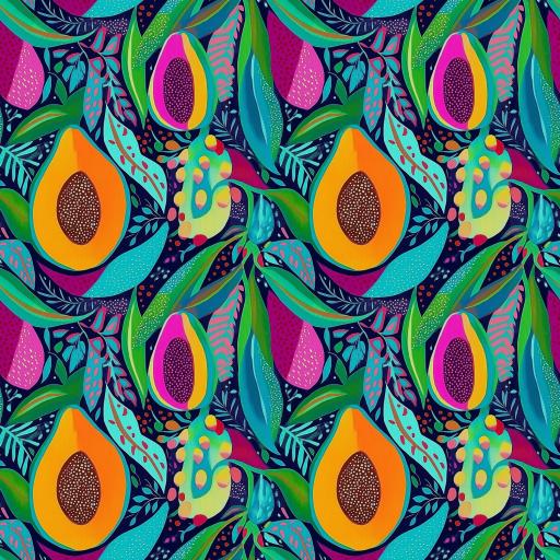 COLLECCIÓN FRUTAS TROPICALES 19 ( EN 10 TEJIDOS DISTINTOS ) 