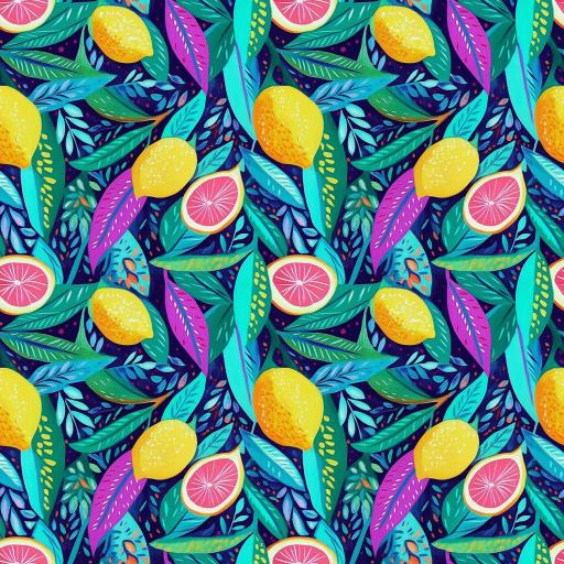 COLLECCIÓN FRUTAS TROPICALES 25 ( EN 10 TEJIDOS DISTINTOS ) 