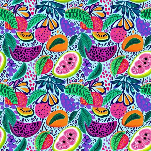 COLLECCIÓN FRUTAS TROPICALES 31 ( EN 10 TEJIDOS DISTINTOS ) 