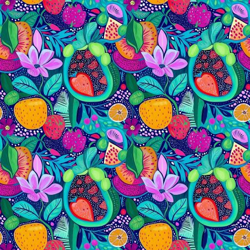 COLLECCIÓN FRUTAS TROPICALES 33 ( EN 10 TEJIDOS DISTINTOS ) 