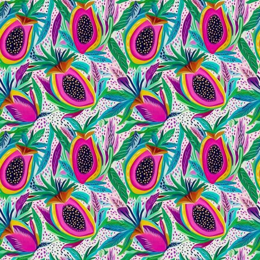 COLLECCIÓN FRUTAS TROPICALES 38 ( EN 10 TEJIDOS DISTINTOS ) 