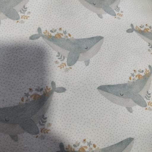 Imagen 20425833 de valoración de BALLENAS ROMÁNTICAS  ALGODÓN PREMIUM 130 GR  