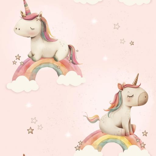 UNICORNIOS VERDE ROSA   ( EN 10 TEJIDOS DISTINTOS )  [0]