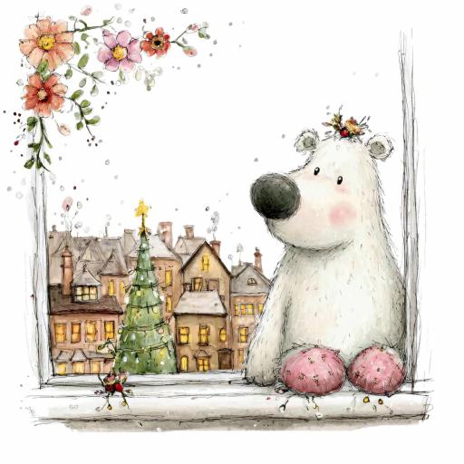 TRANSFER DTF OSO POLAR NAVIDAD 21 ( 12/14 cm )  [0]