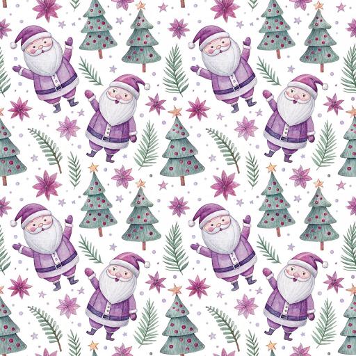 NAVIDAD MORADO 1 ( en 10 tejidos distintos )