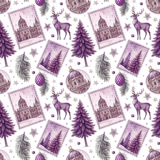 NAVIDAD MORADO 3 (  en 10 tejidos distintos )  [0]