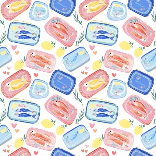 SERIE SANTORINI SARDINAS   ( EN 10 TEJIDOS DISTINTOS )  [0]