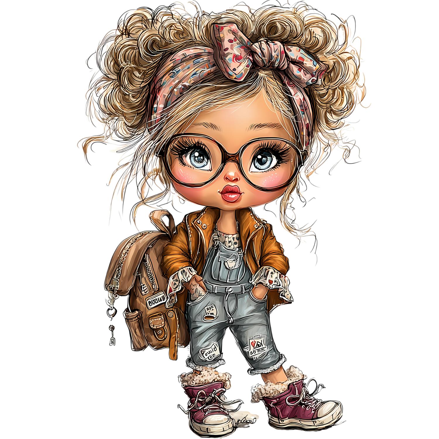 TRANSFER DTF NIÑAS COLEGIO VINTAGE 27 ( 12/14 cm )