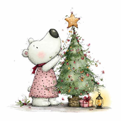 TRANSFER DTF OSO POLAR NAVIDAD 4 ( 12/14 cm )  [0]