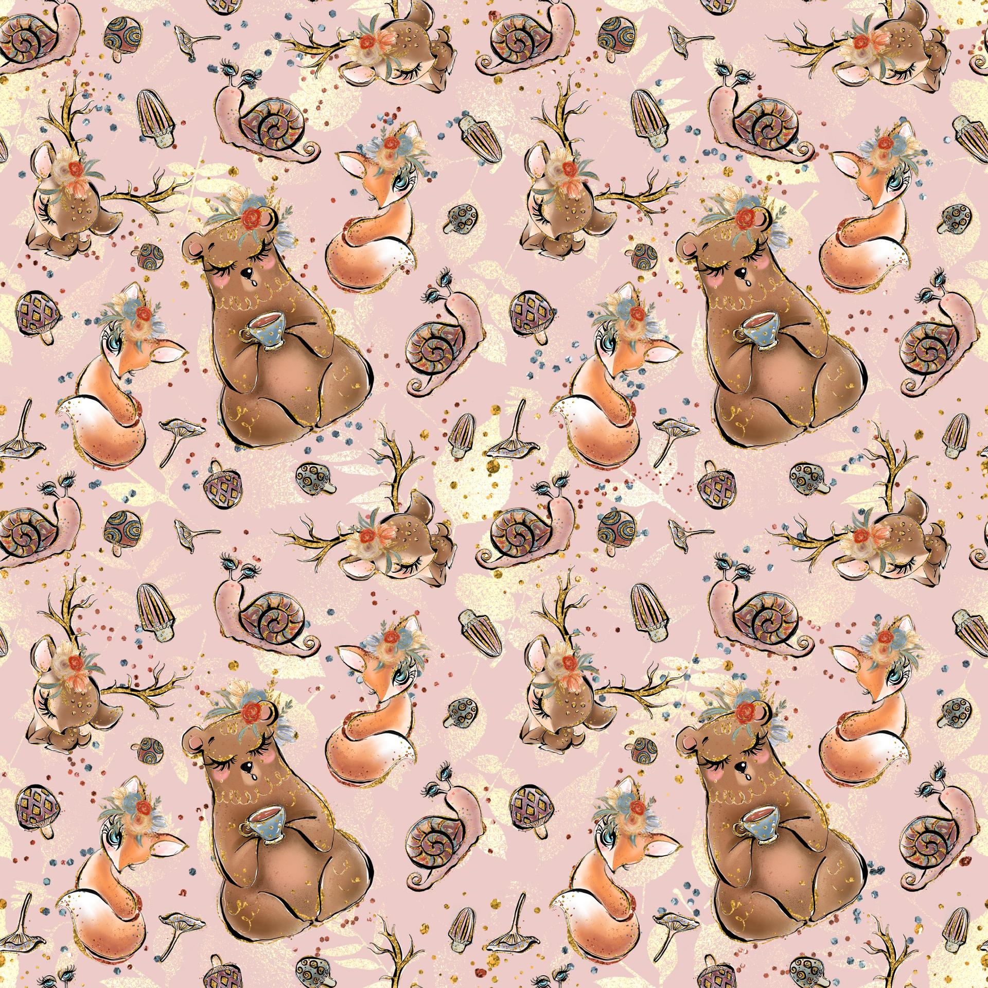 BOSQUE OTOÑAL     ( EN 10 TEJIDOS DISTINTOS )