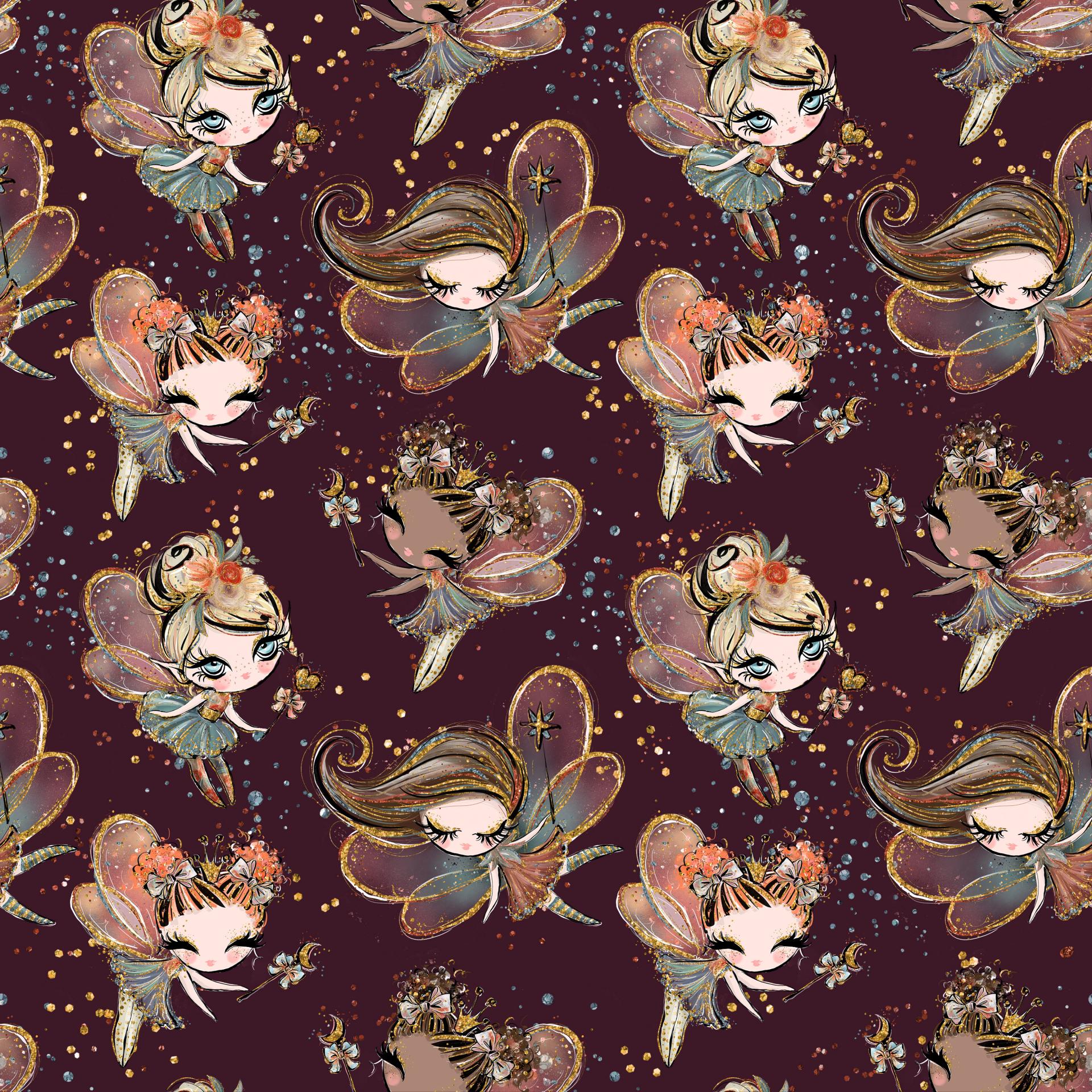 HADAS DEL BOSQUE OTOÑAL     ( EN 10 TEJIDOS DISTINTOS )