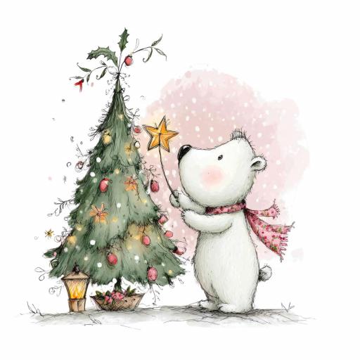 TRANSFER DTF OSO POLAR NAVIDAD 6 ( 12/14 cm )  [0]