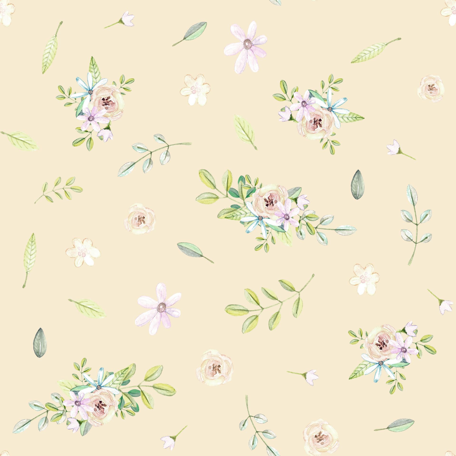 COMBI FLORES AMARILLO BUHOS BOHO BLANCO ( EN 10 TEJIDOS DISTINTOS )