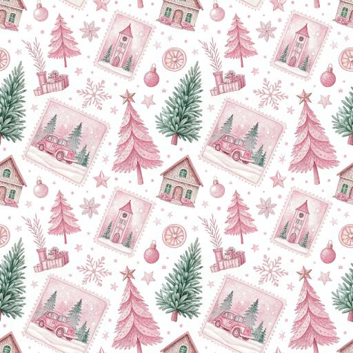 NAVIDAD ROSA Y VERDE 2  (  en 10 tejidos distintos )  [0]
