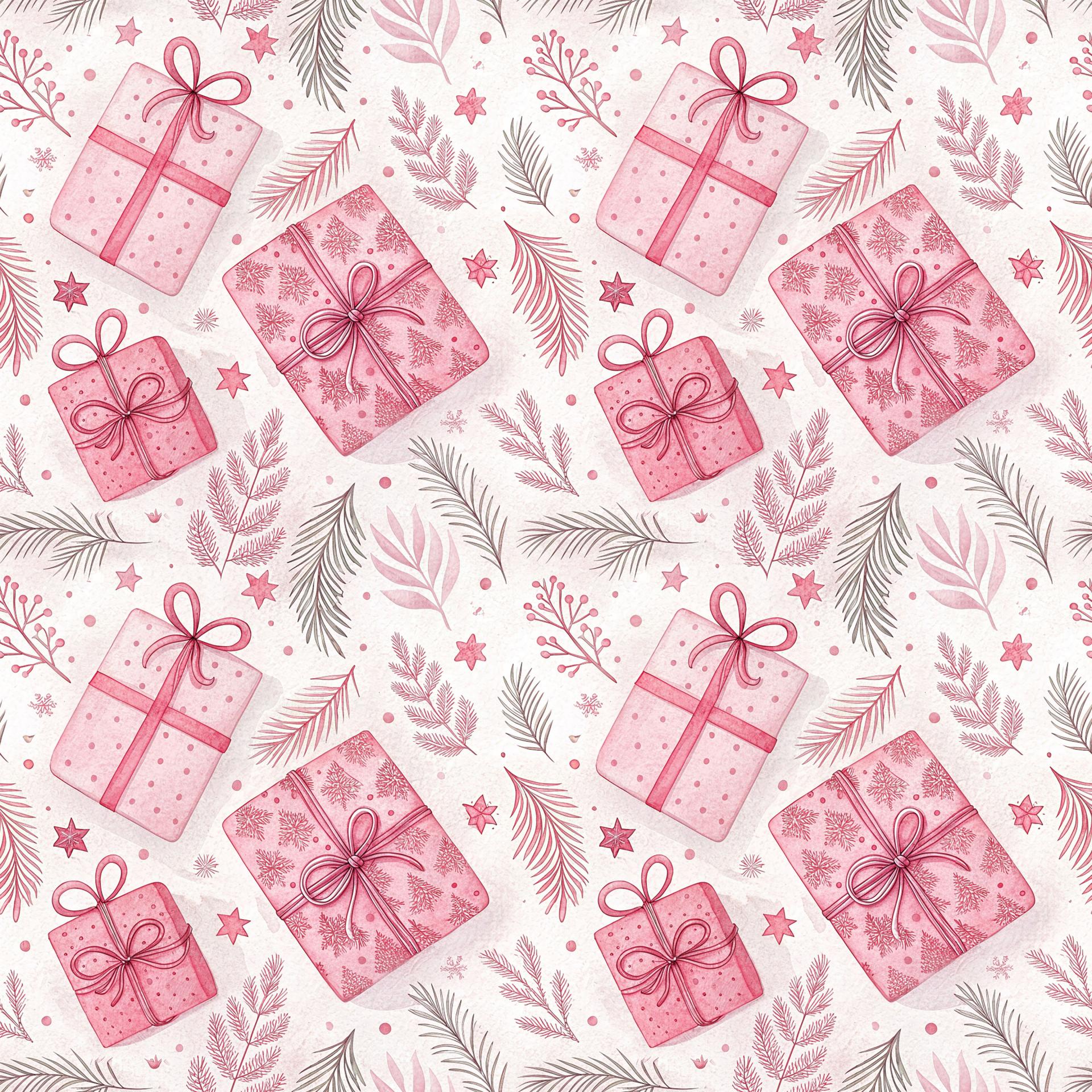 NAVIDAD ROSA Y VERDE 8 ( en 10 tejidos distintos )