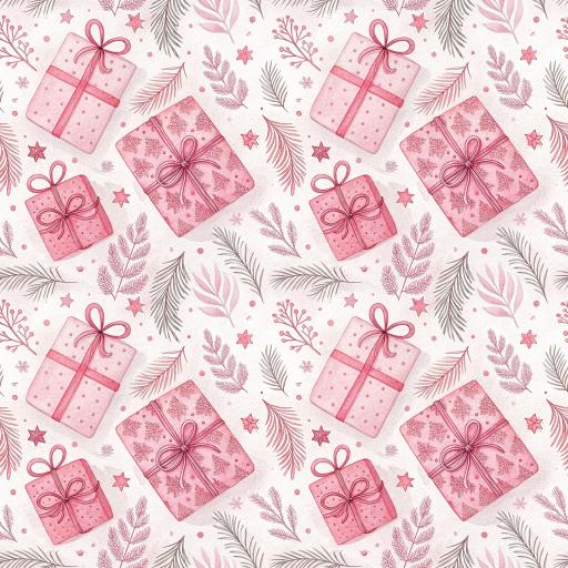NAVIDAD ROSA Y VERDE 8 ( en 10 tejidos distintos )