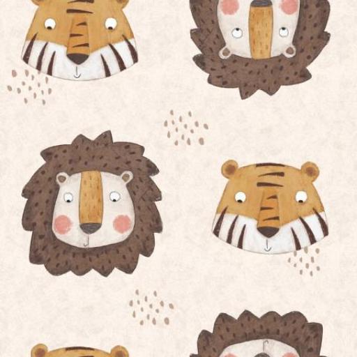 TIGRES Y LEONES   (  en 10 tejidos distintos ) 