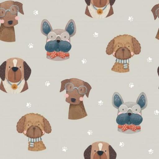 CABEZAS DE PERRO   (  en 10 tejidos distintos ) 