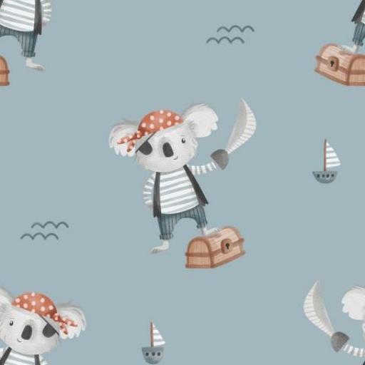 KOALAS PIRATAS   ( EN 10 TEJIDOS DISTINTOS )