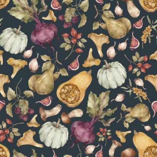   JARDIN DE OTOÑO OSCURO  ( EN 10 TEJIDOS DISTINTOS )