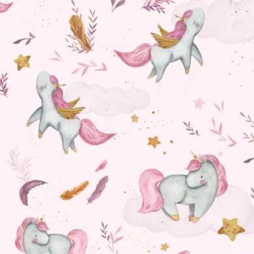 UNICORNIOS ROSA  ( EN 10 TEJIDOS DISTINTOS )