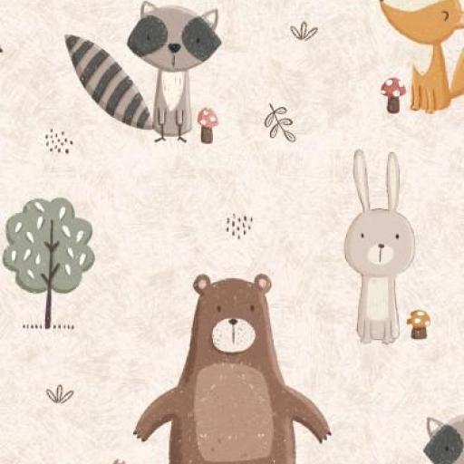 ANIMALES DEL BOSQUE  (  en 10 tejidos distintos ) 
