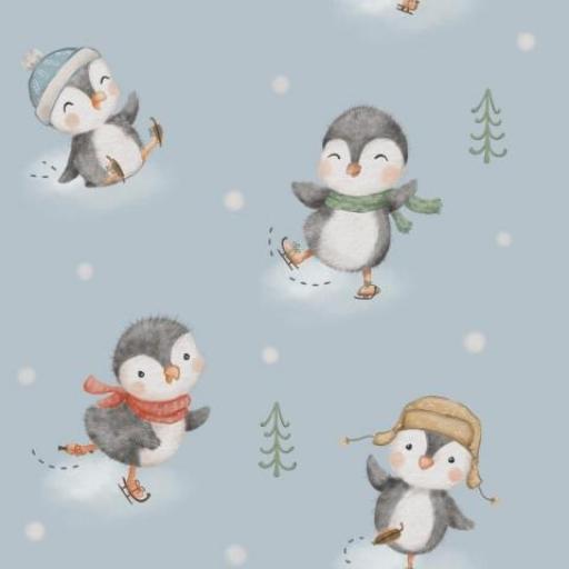 PINGÜINOS PATINADORES NAVIDAD    ( EN 10 TEJIDOS DISTINTOS )  [0]