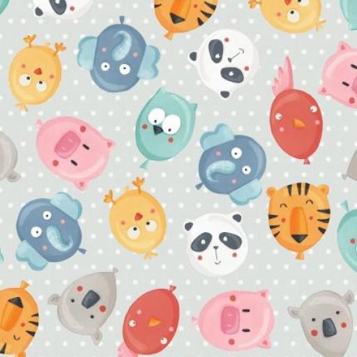 GLOBOS DE ANIMALES PUNTOS  (  en 10 tejidos distintos ) 