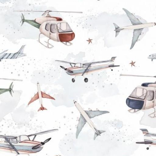 AVIONES Y HELICÓPTEROS   ( EN 10 TEJIDOS DISTINTOS )