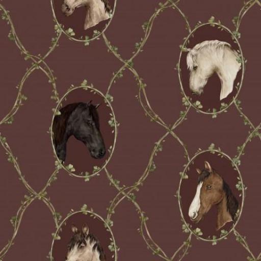 CABALLOS BORGOÑA ( EN 10 TEJIDOS DISTINTOS )