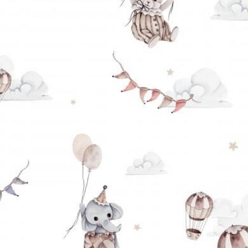ANIMALITOS DE CIRCO BLANCO       ( EN 10 TEJIDOS DISTINTOS ) [0]