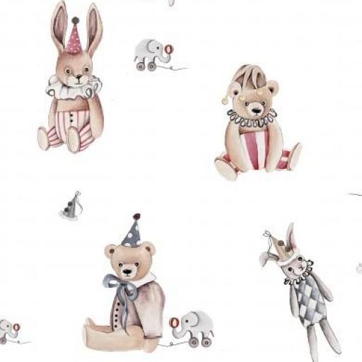 JUGUETES DE CIRCO BLANCO    ( EN 10 TEJIDOS DISTINTOS )